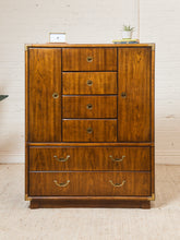 Load image into Gallery viewer, Highboy Drexel Campaign Dresser
