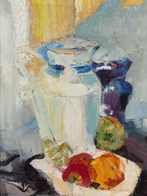 Load image into Gallery viewer, Modernist Expressionist Still Life Oil Painting Vintage Original by P.R Karlsberg
