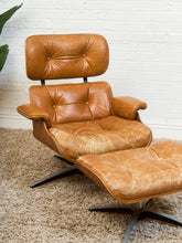 Load image into Gallery viewer, Vintage Plycraft Eames Style Chair and Ottoman
