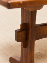 Load image into Gallery viewer, Ethan Allen Solid Wood Trestle Bench
