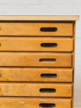 Load image into Gallery viewer, Vintage Distressed Industrial Wood Primitive School House Artist Flat Files Cabinet #1
