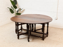 Load image into Gallery viewer, Antique Drop Leaf Dining Table
