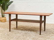 Load image into Gallery viewer, Teak Vintage Cocktail Coffee Table
