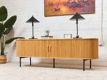 Load image into Gallery viewer, Mitza Blonde Tambour Door Credenza
