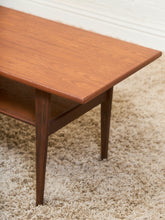 Load image into Gallery viewer, Teak Vintage Cocktail Coffee Table
