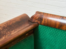 Load image into Gallery viewer, Antique Empire Style Walnut Swan Grecian Sofa
