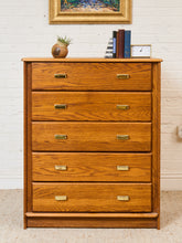 Load image into Gallery viewer, Oak Vintage Highboy
