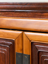 Load image into Gallery viewer, Qing Dynasty Ningbo Cypress and Rosewood Cabinet with Brass Hardware
