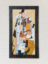 Load image into Gallery viewer, De Guitarite French Cubist painting, signed and dated
