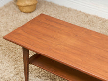 Load image into Gallery viewer, Teak Vintage Cocktail Coffee Table
