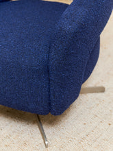 Load image into Gallery viewer, Boucle Blue Vintage 60’s Chair
