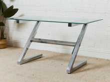 Load image into Gallery viewer, 1970's Chrome Design Institute Desk
