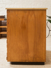 Load image into Gallery viewer, Vintage Distressed Industrial Wood Primitive School House Artist Flat Files Cabinet #1
