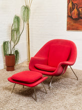 Load image into Gallery viewer, Red Mod Chair and Ottoman
