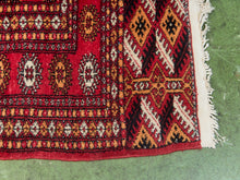 Load image into Gallery viewer, Antique Turkmen Bokhara Hand Knotted Antique Rug
