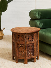 Load image into Gallery viewer, Indonesian Side Table Hand Carved
