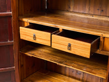 Load image into Gallery viewer, Qing Dynasty Ningbo Cypress and Rosewood Cabinet with Brass Hardware
