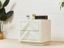 Load image into Gallery viewer, Post Modern White Vintage 2 Drawer Nightstand
