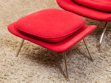 Load image into Gallery viewer, Red Mod Chair and Ottoman
