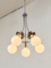 Load image into Gallery viewer, Scolari Vintage Chrome Pendant Chandelier
