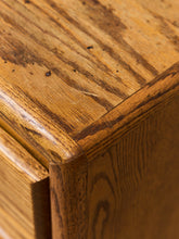 Load image into Gallery viewer, Vintage Oak BoHo Nightstands Pair

