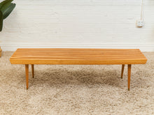 Load image into Gallery viewer, Vintage Mid Century Slat Coffee Table
