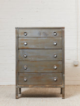 Load image into Gallery viewer, Metal Primitive Highboy Dresser
