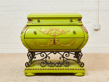 Load image into Gallery viewer, Apple Green Bombay Hollywood Regency Bureau
