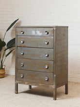Load image into Gallery viewer, Metal Primitive Highboy Dresser
