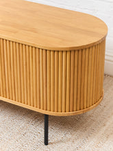 Load image into Gallery viewer, Mitza Blonde Tambour Door Credenza
