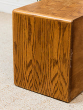 Load image into Gallery viewer, Vintage Oak BoHo Nightstands Pair
