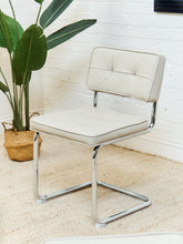 Load image into Gallery viewer, Leather Chrome Dining Chair
