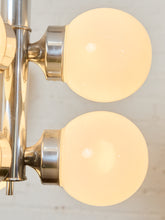 Load image into Gallery viewer, Italian Vintage Chrome Pendant Chandelier
