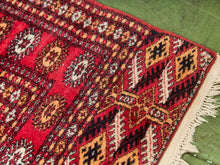 Load image into Gallery viewer, Antique Turkmen Bokhara Hand Knotted Antique Rug
