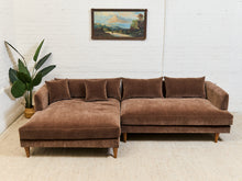 Load image into Gallery viewer, Rowan Sectional Sofa in Chocolate
