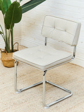Load image into Gallery viewer, Leather Chrome Dining Chair
