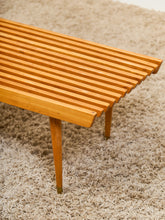 Load image into Gallery viewer, Vintage Mid Century Slat Coffee Table
