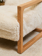 Load image into Gallery viewer, Huxley Chair in Yakety Yak Faux Fur
