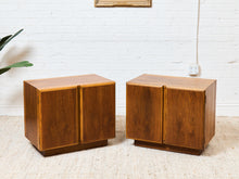 Load image into Gallery viewer, Pair of Double Double Door Nightstands by Lane
