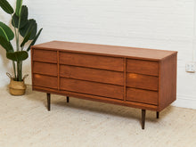 Load image into Gallery viewer, 9 Drawer Louvered Drawer Dresser
