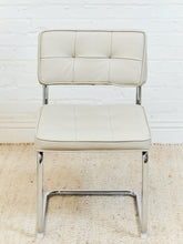 Load image into Gallery viewer, Leather Chrome Dining Chair

