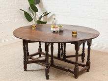Load image into Gallery viewer, Antique Drop Leaf Dining Table

