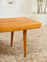 Load image into Gallery viewer, Vintage Mid Century Slat Coffee Table
