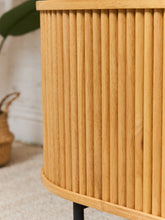 Load image into Gallery viewer, Mitza Blonde Tambour Door Credenza

