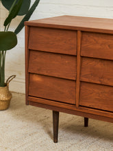 Load image into Gallery viewer, 9 Drawer Louvered Drawer Dresser
