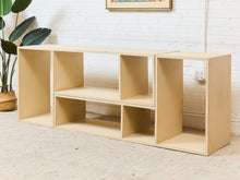 Load image into Gallery viewer, Wood Multi Cubby Blonde Shelf
