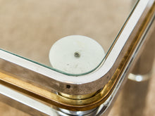 Load image into Gallery viewer, Brass and Chrome Tubular Entry-table

