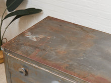 Load image into Gallery viewer, Metal Primitive Highboy Dresser
