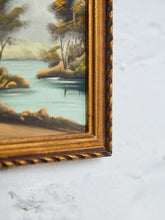 Load image into Gallery viewer, Vintage Framed Landscape Oil Painting with Gilt Frame
