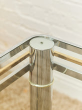 Load image into Gallery viewer, Brass and Chrome Tubular Entry-table
